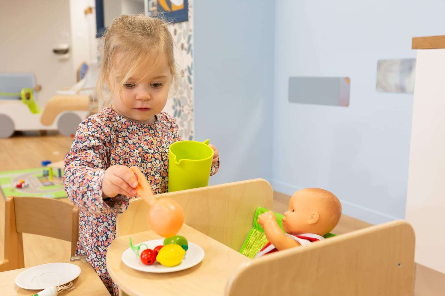 Jeu de dînette à la crèche